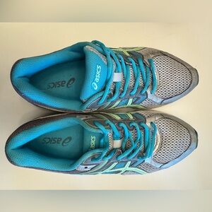 ASICS Women's Teal and Gray Athletic Shoes